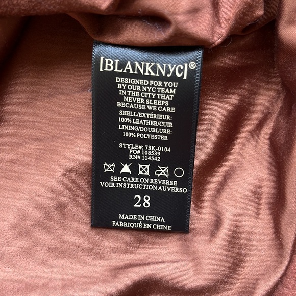 Leather Mini Skirt with Slit - Blank NYC - 28 - Picture 5 of 5